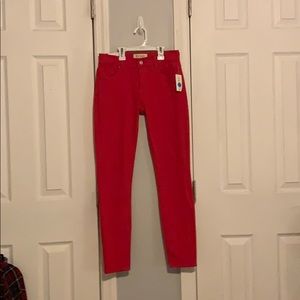 Red jeans